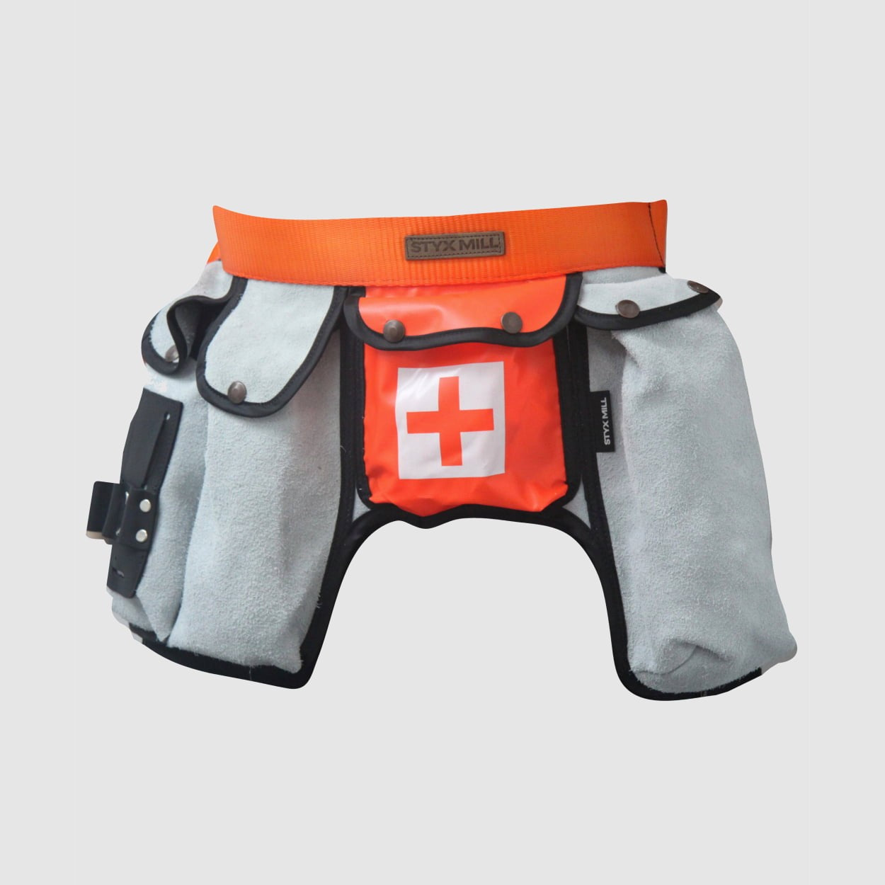 Styx Mill™ Leather Multi Pouch Toolbelt Grey