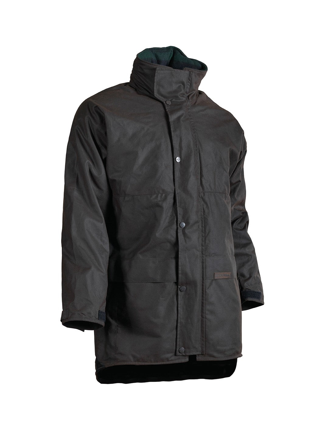 Styx Mill™ Oilskin Brown Wool Lined Pursuits Coat Brown [SZ:5XL]