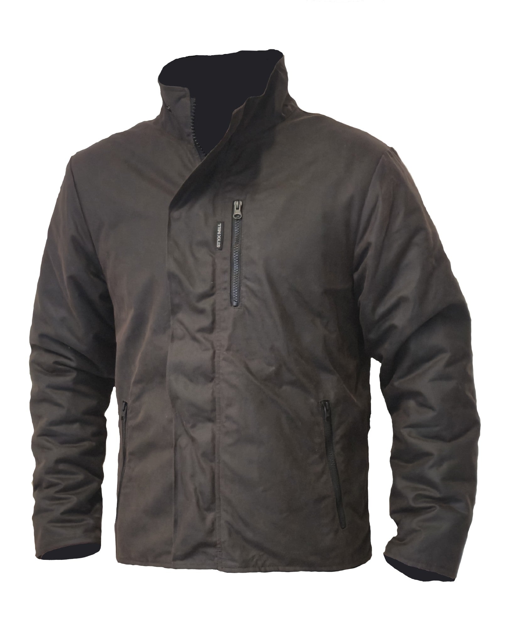 Styx Mill™ Oilskin Brown Long Sleeve Field Jacket [SZ:2XL]