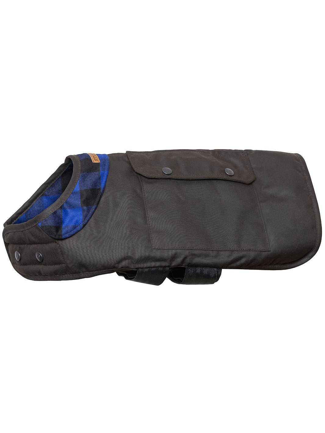 Styx Mill™ Oilskin Wool Province Dog Coat Blue Black/blue [sz:2xl]