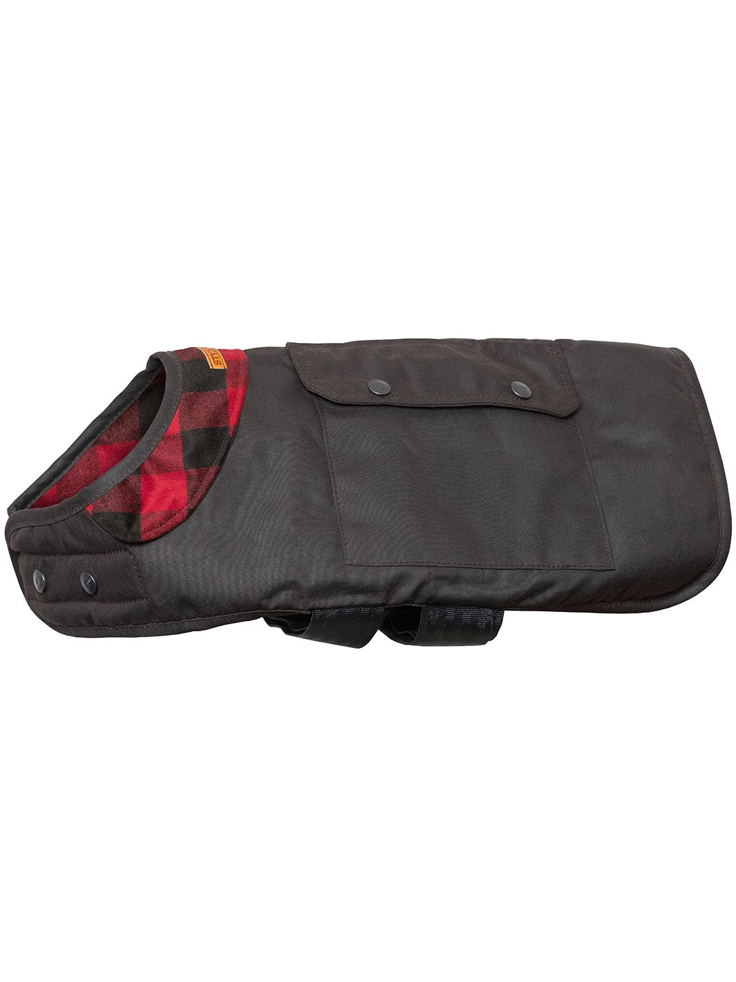 Styx Mill™ Oilskin Wool Province Dog Coat Red Black/red [SZ:2XL]