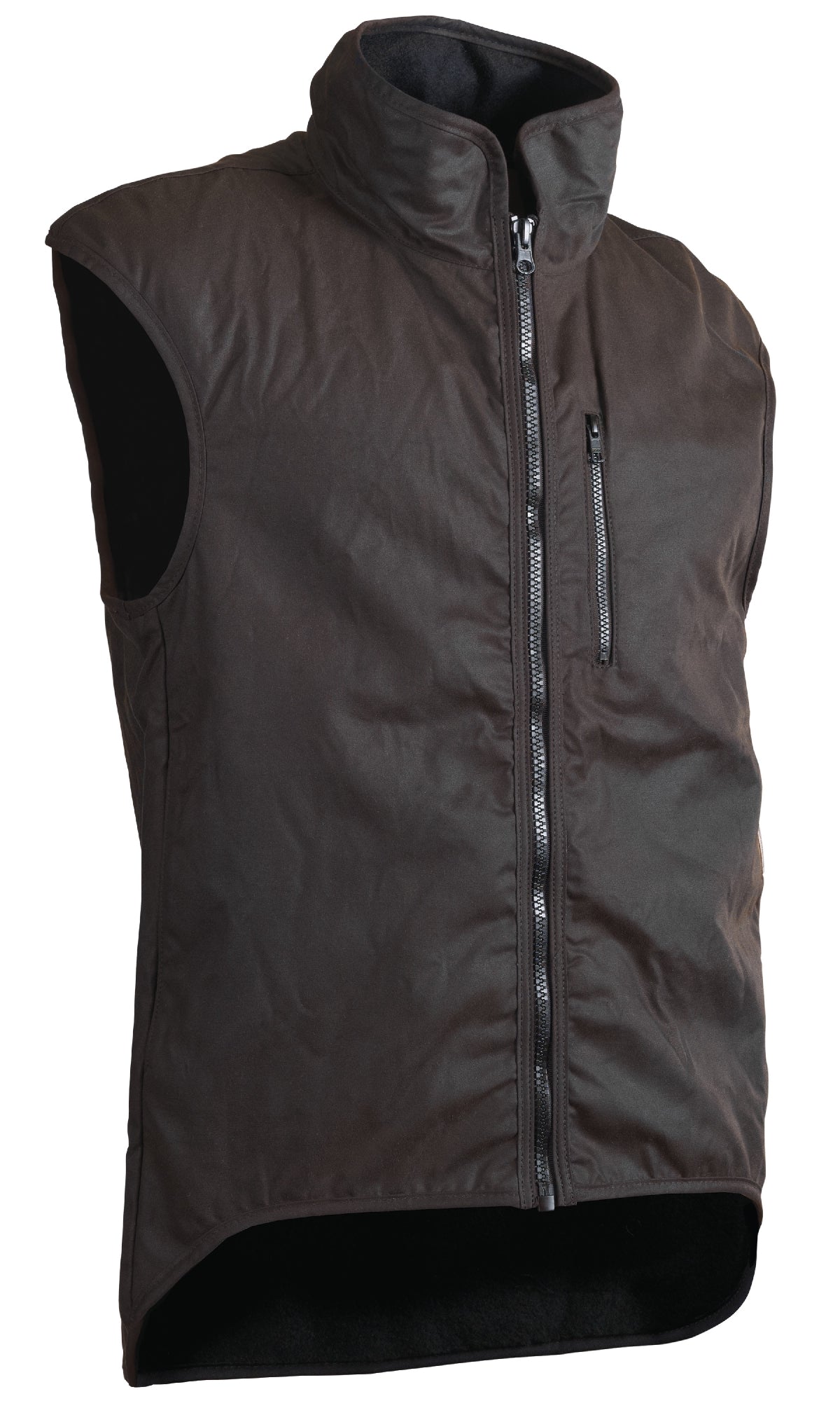 Styx Mill™ Oilskin Brown Wool Lined Vest Brown [SZ:5XL]