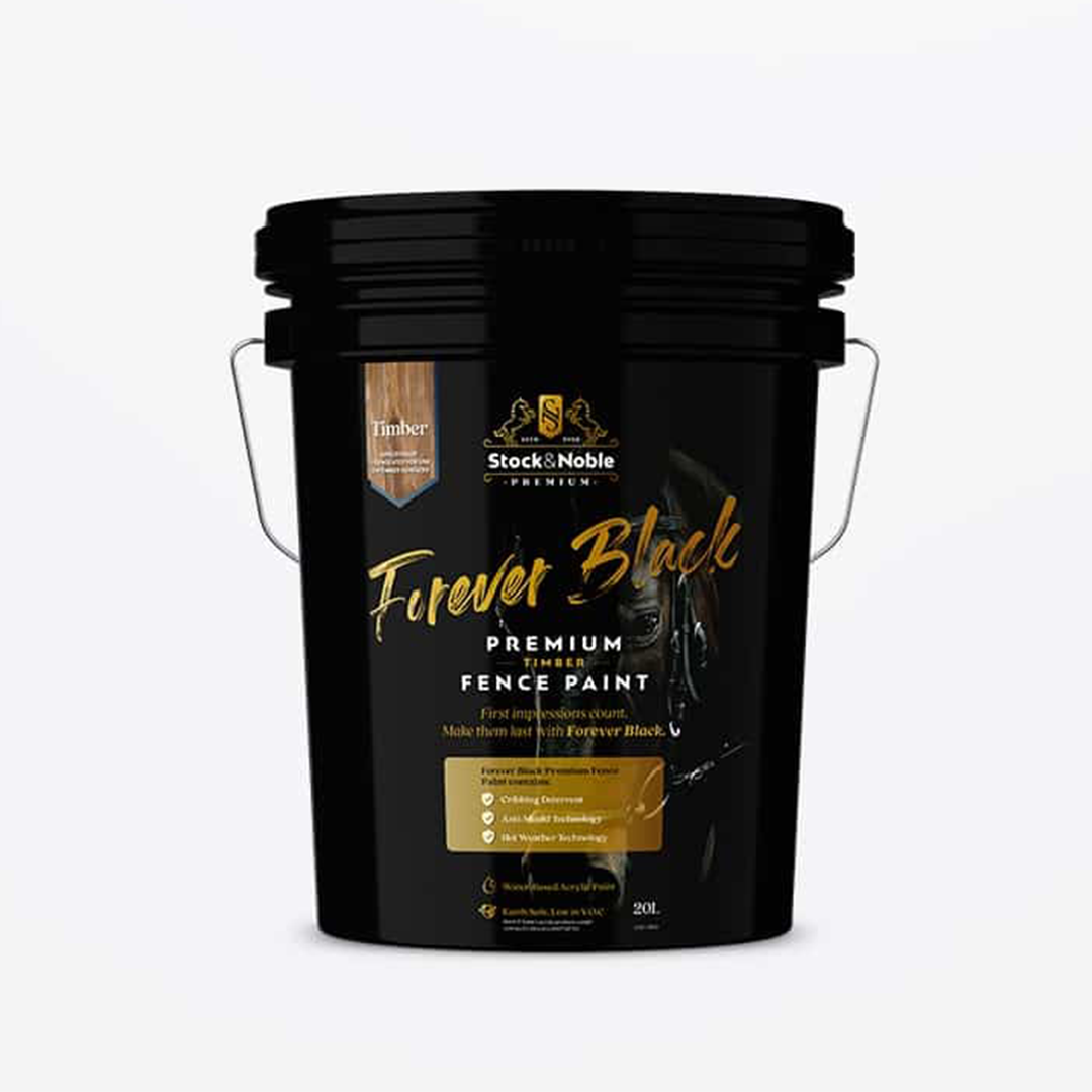 Stock & Noble Forever Black Premium Timber Fence Paint 20ltr