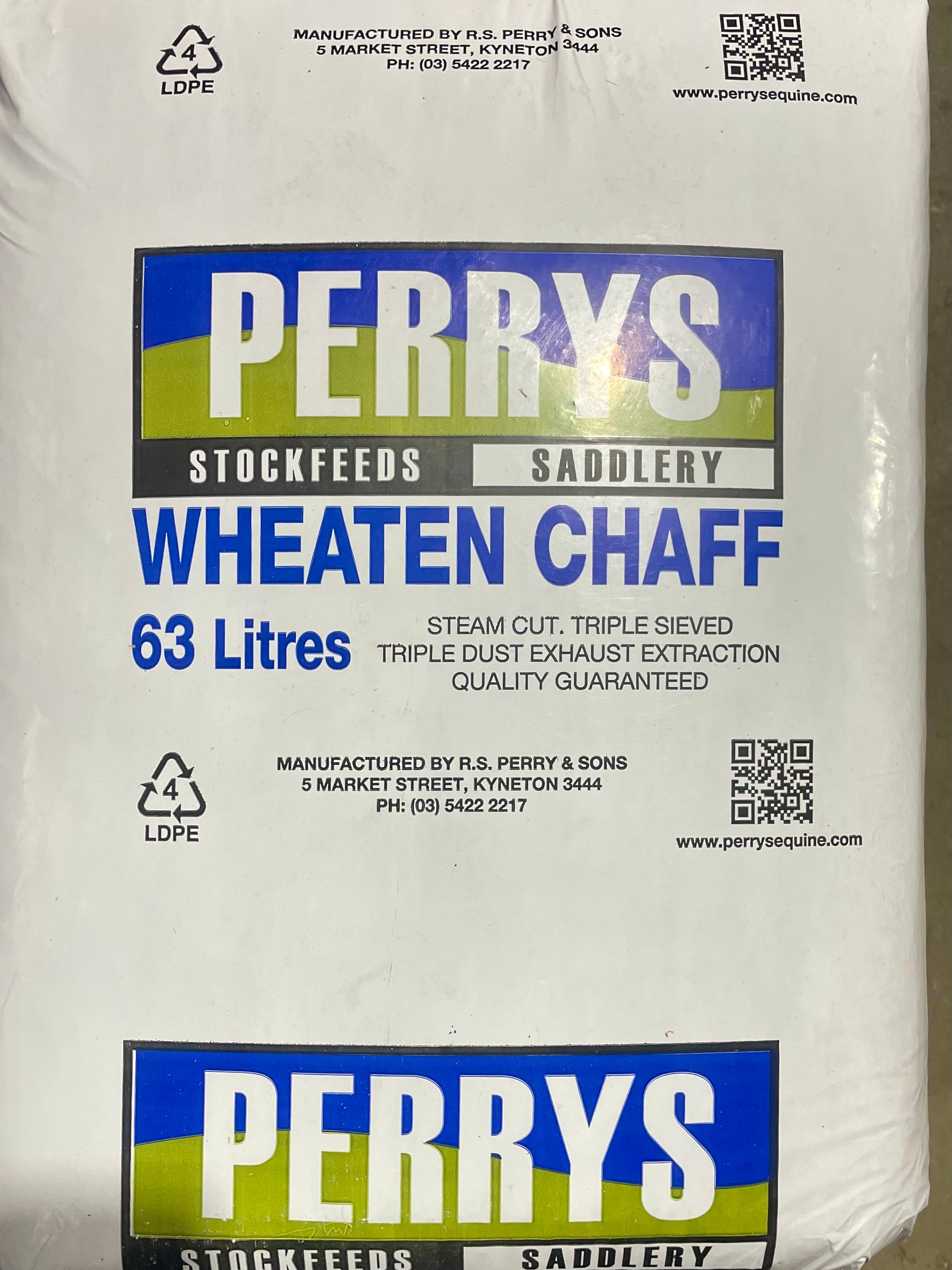 PERRYS WHEATEN CHAFF 12.5KG