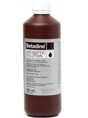 BETADINE ANTISEPTIC SOLUTION 500ML