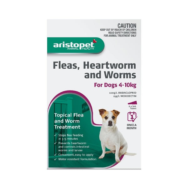 Aristopet Dogs 4-10KG Fleas, Heartworm & Worms