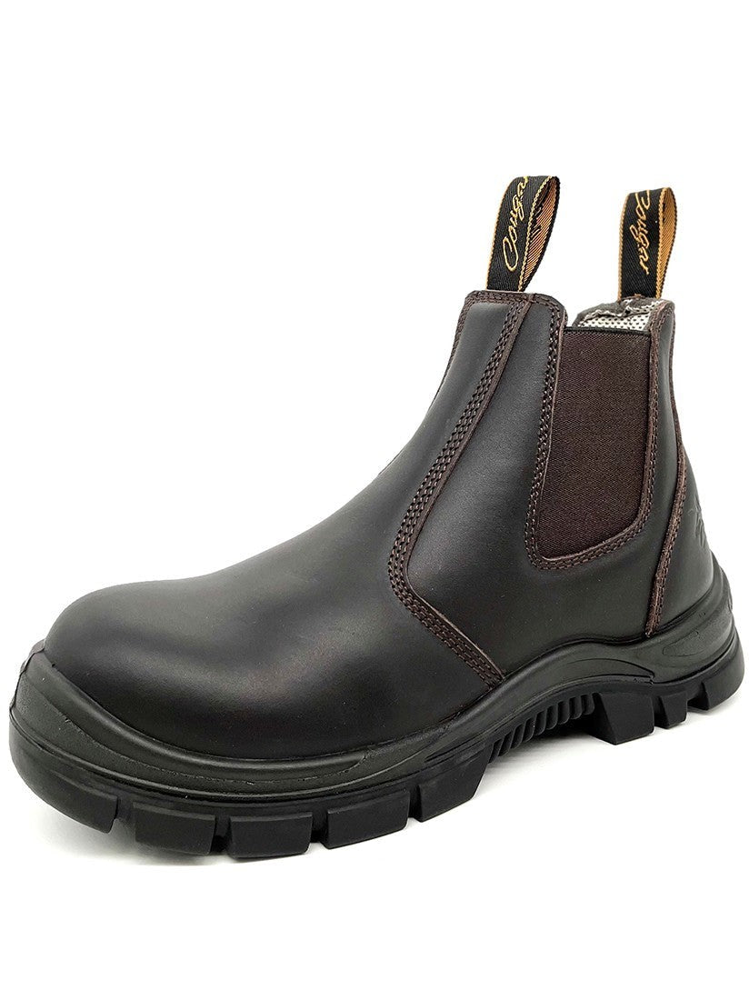 Cougar Footwear Dubbo Elastic Sided Composite Toe Safety Boot - Claret