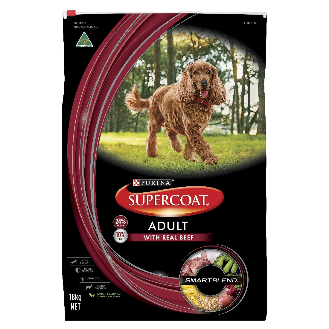 Supercoat Adult Dog Beef 18kg