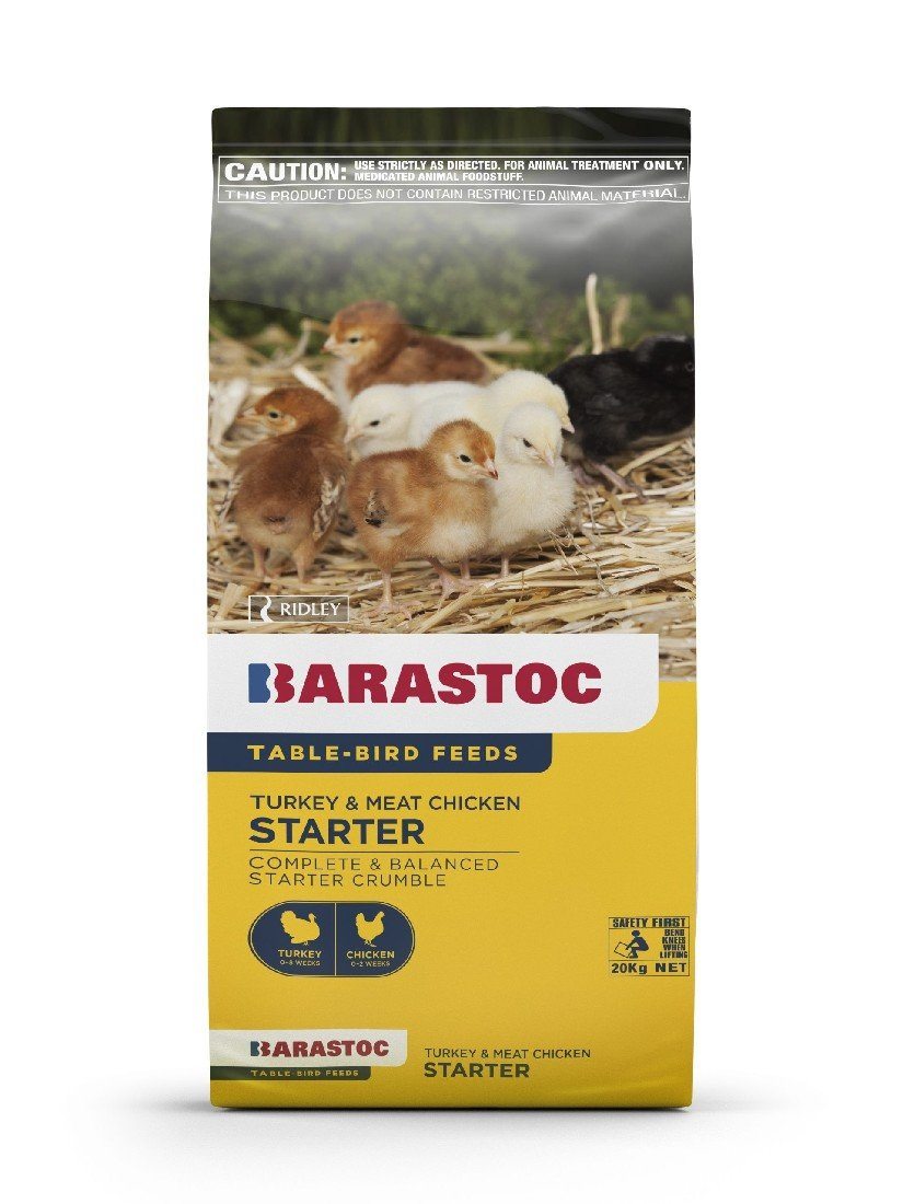 BARASTOC TURKEY & MEAT CHICK STARTER 20KG | Southside Stockfeeds Kilmore