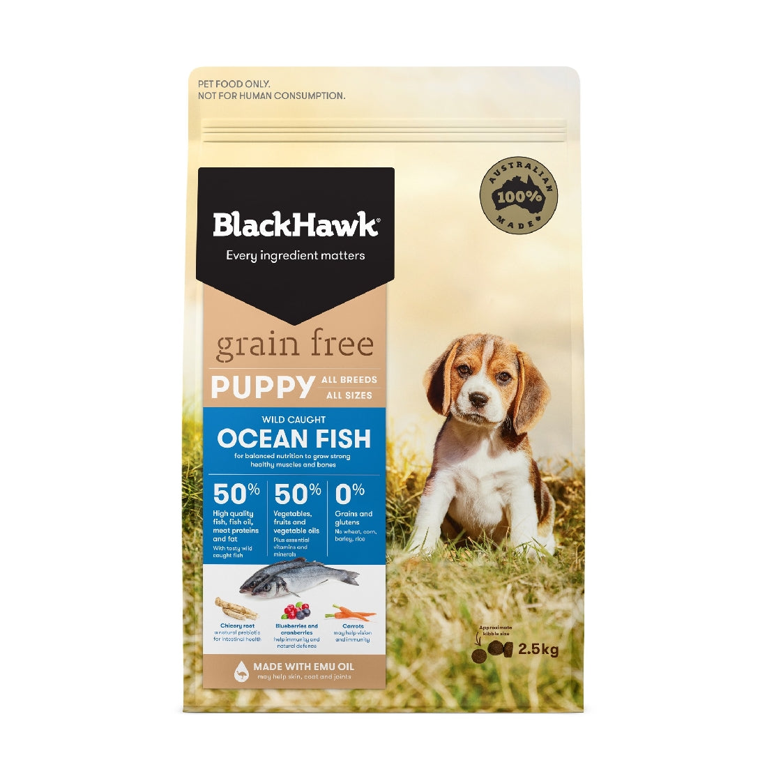 BlackHawk Grain Free Puppy Food Ocean Fish