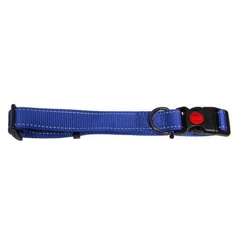 BAINBRIDGE DOG COLLAR WEBB 38-66CM LARGE REFL STRIPS. | Southside Stockfeeds Kilmore