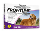 FRONTLINE Plus Dog Purple Lrg 20-40KG 6 TREATMENTS