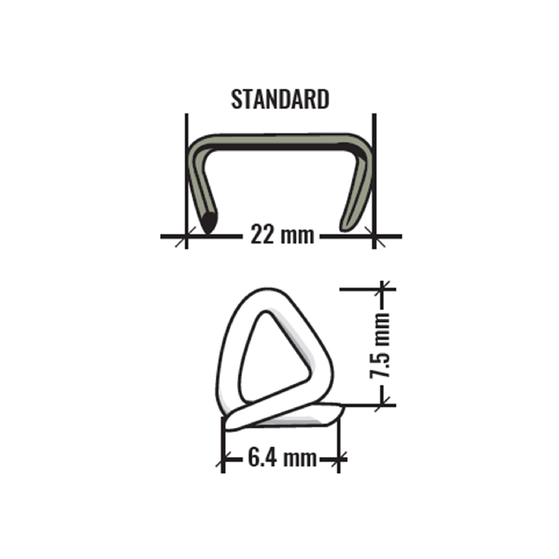 AWP Ringer Fasteners Airco High Tensile (1,000 in Pack)