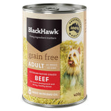 BlackHawk Grain Free Adult Dog Australian Beef Wet Food 400g