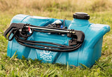 RAPID SPRAY 95 litre Spot Ranger sprayer with 12 volt 8.3 L/min 60 psi pump, pressure regulator & gauge, front & rear interchangeable hose wraps with 6m hose, A
