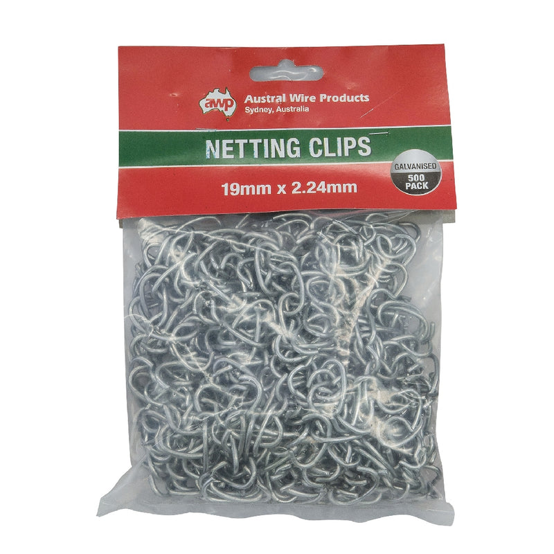 AWP Netting Clips 19mm x 2.24mm (500 in Pack)