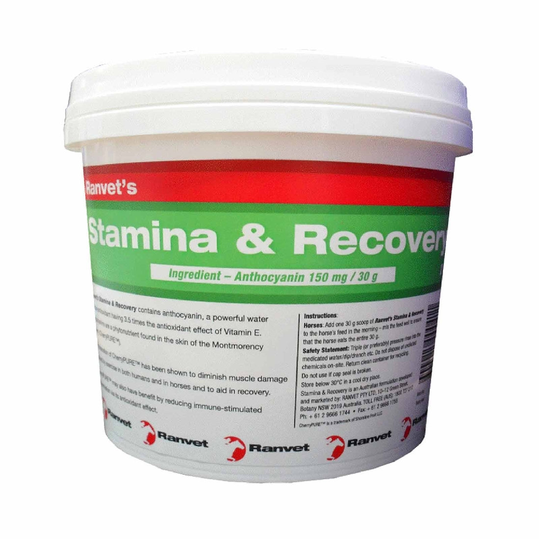 RANVET STAMINA & RECOVERY 2KG