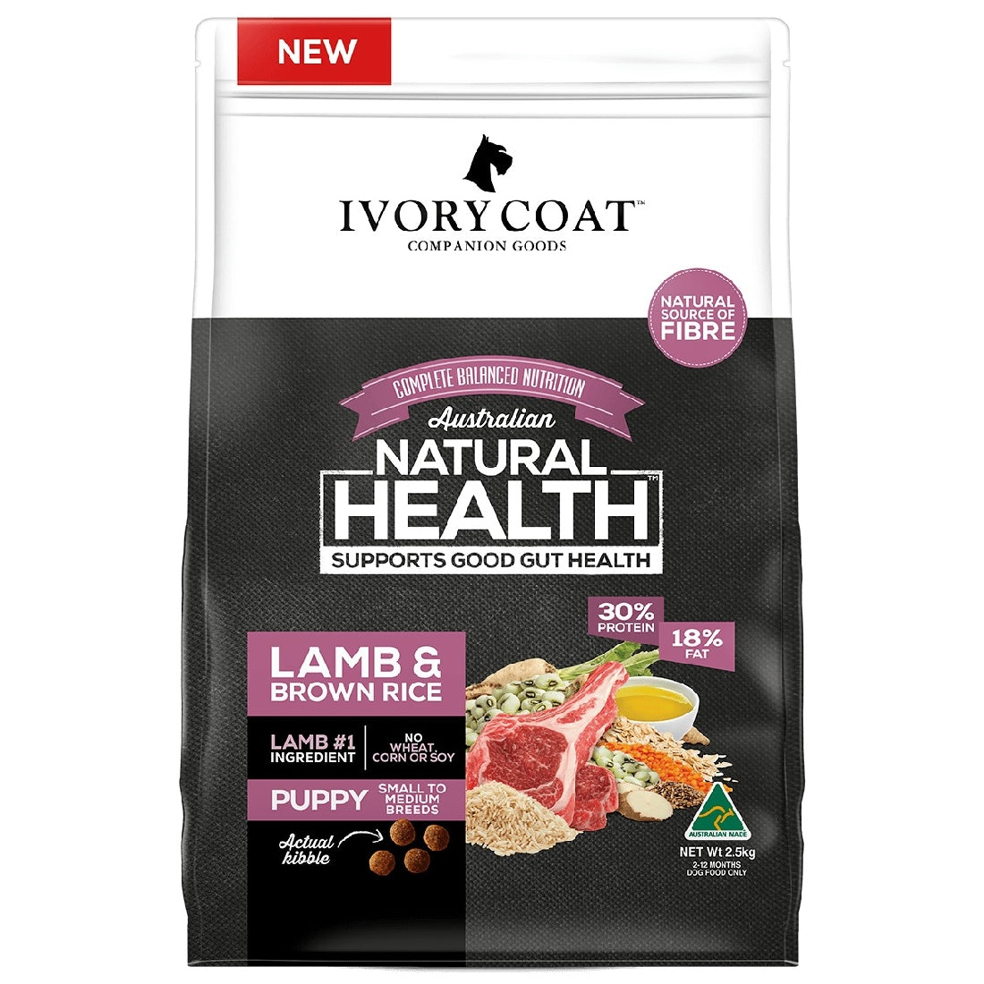 Ivory Coat Puppy Lamb & Brown Rice 18kg