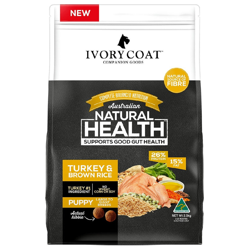 Ivory Coat Puppy Large Breed Turkey & Brown Rice 18kg