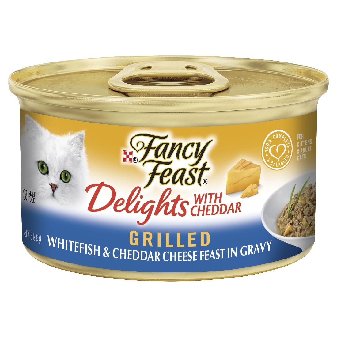 Fancy Feast Classic Cheddar Grilled Whitefish with Gravy 85g