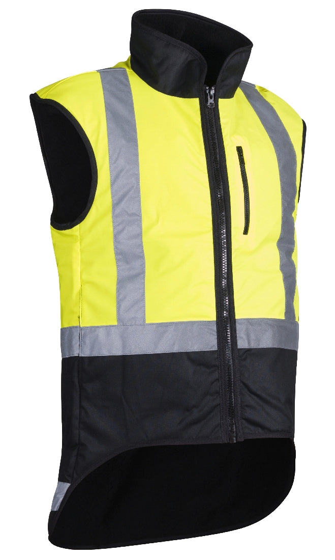 STYX MILL™ Oilskin Yellow Fur Lined Vest Yellow