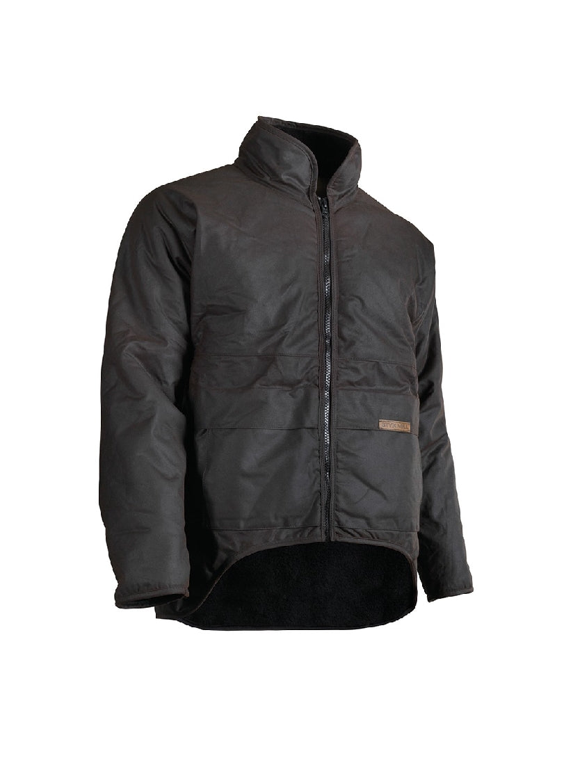 Styx Mill Oilskin Jacket LS - Brown