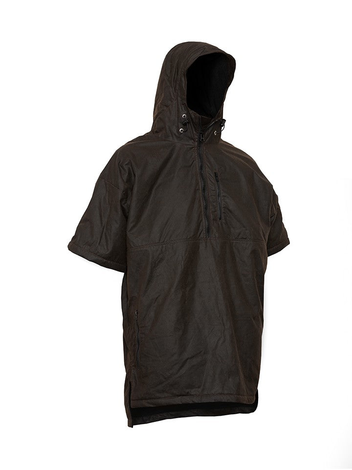 STYX MILL™ Oilskin Brown Lined Short Sleeve Scope Pullover Brown