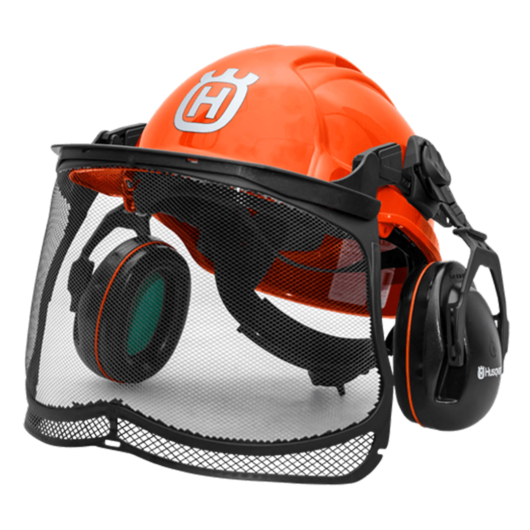 Husqvarna Forest Helmet Kit incl. Helmet, Earmuff, Mesh Visor