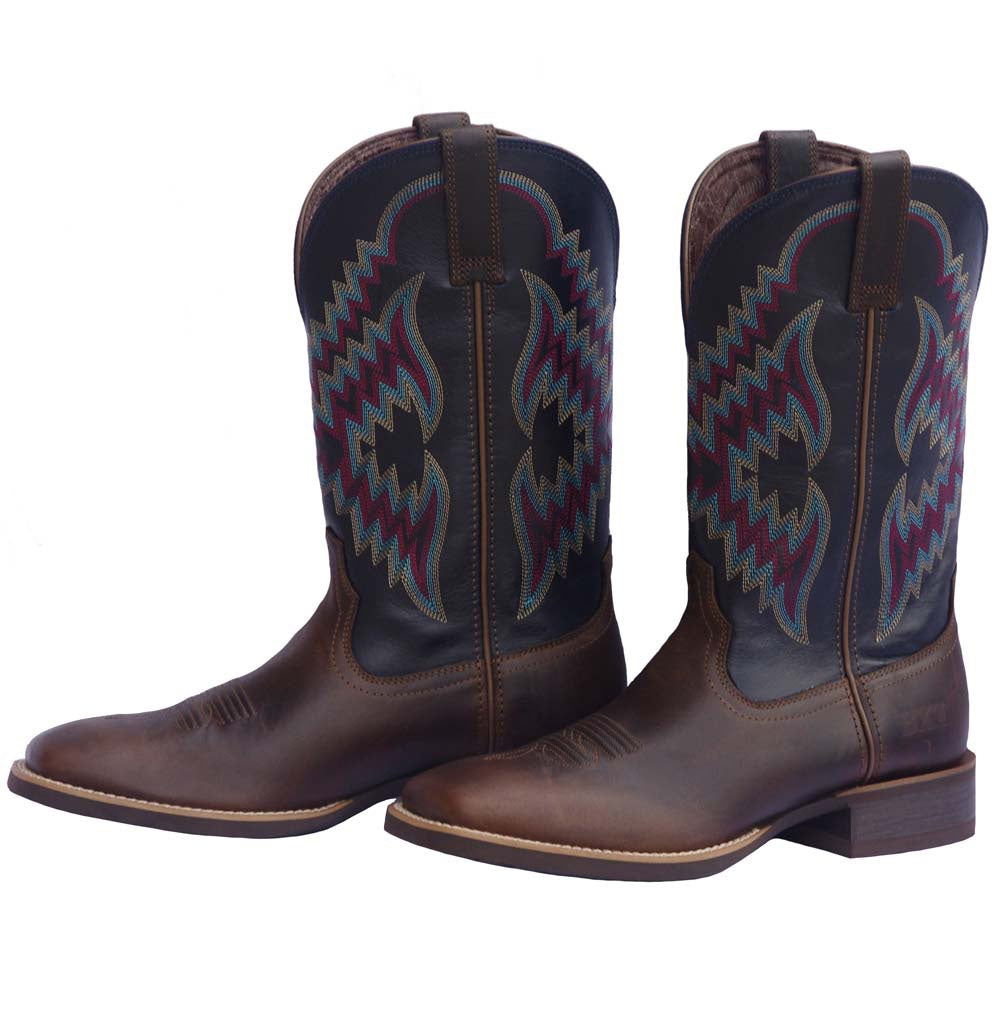 BAXTER BOOTS 450 CONDO DARK BLUE/BROWN S6.